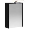 vidaXL Baderomsspeilskap Svart Eik 43 x 16 x 62.5 cm Konstruert tre