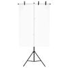 vidaXL Bakgrunnsstativ T-form svart 91x60x(70-200) cm