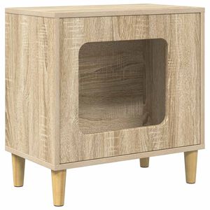 vidaXL Katt Hus Sonoma 51 x 30 x 52 cm Konstruert tre