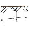 vidaXL Konsollbord r&oslash;kt eik 140x29x75 cm konstruert tre