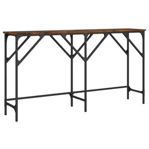 vidaXL Konsollbord r&oslash;kt eik 140x29x75 cm konstruert tre