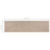 vidaXL Teppefliser gulv 16 stk 4 m² 25x100 cm lysebeige