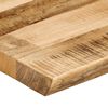 vidaXL Bordplate naturlig kant 180x40x3,8 cm grovt heltre mangotre