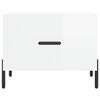 vidaXL Salongbord 2 stk h&oslash;yglans hvit 50x50x40 cm konstruert tre