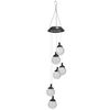 HI Soldrevet LED-dekorasjonslys knitret glass 6 lysp&aelig;rer