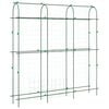 vidaXL Hageespalier for klatreplanter 4 stk U-ramme st&aring;l