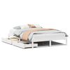 vidaXL Sengeramme uten madrass hvit 140x200 cm heltre furu