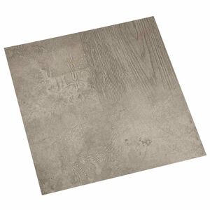 vidaXL Gulvplanker 5,11 m&sup2; 55 pcs PVC M&oslash;rkebrun og Gr&aring;