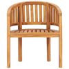 vidaXL Stol bananformet heltre teak