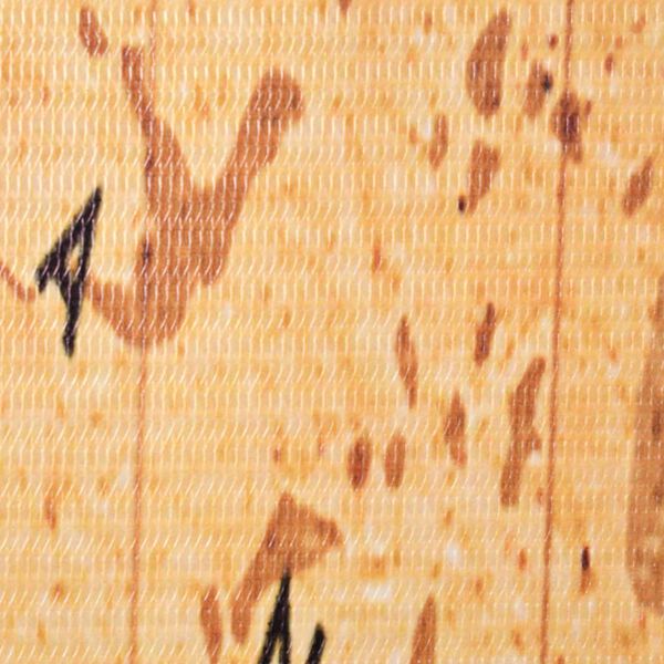 vidaXL Sammenleggbar romdeler 228x170 cm verdenskart gul