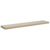 vidaXL Flytende vegghyller 2 stk eik 120x23,5x3,8 cm MDF