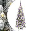 vidaXL Kunstig juletre Hvit 120 cm PVC og plast og st&aring;l og PE