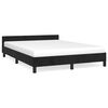 vidaXL Sengeramme uten madrass svart 135x190 cm Double fl&oslash;yel