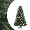 vidaXL Kunstig juletre med kuler 120 cm 150 LED-lys Varmhvit