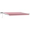 vidaXL Manuell utvidbar markise med LED-lamper 4,5 &times; 3 m