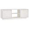 vidaXL TV-benk 110x30x40 cm heltre furu hvit