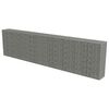 vidaXL Gabion med topp- og bunndekke galvanisert st&aring;l 600x50x150 cm