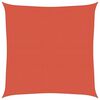 vidaXL Solseil 160 g/m&sup2; terrakotta 6x6 m HDPE