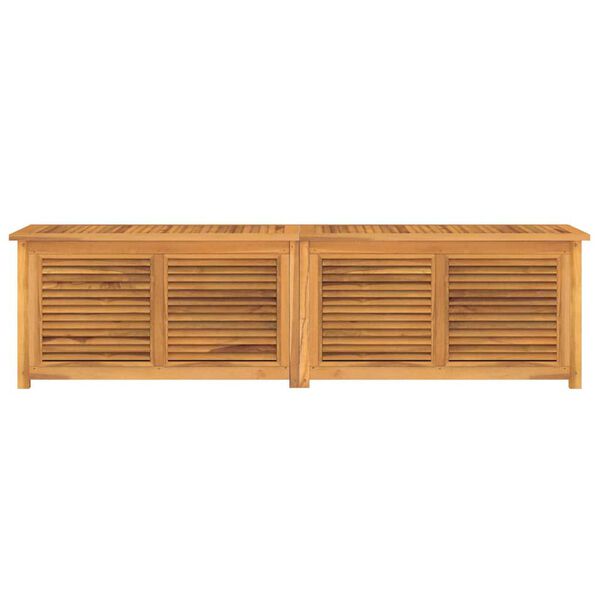 vidaXL Putekasse med pose 200x50x55 cm heltre teak