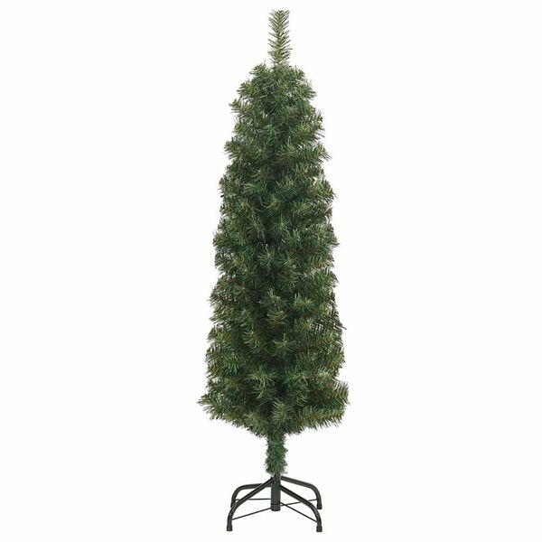 vidaXL Kunstig juletre med 150 LED grønn 150 cm PVC og stål og plast