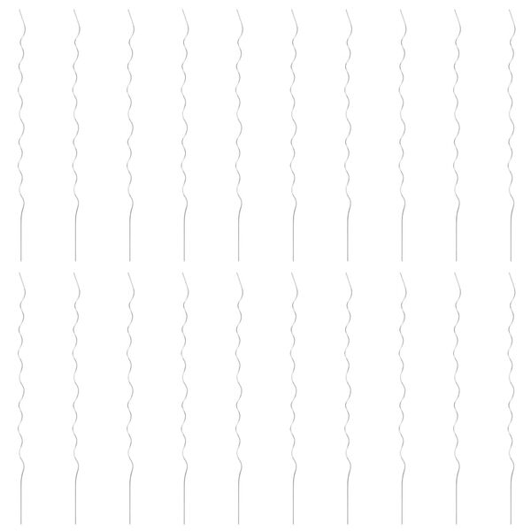 vidaXL Spiralplantestøtter 20 stk 170 cm galvanisert stål