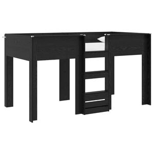 vidaXL K&oslash;yeseng for Barn Svart Eik 100 x 200 cm Konstruert tre