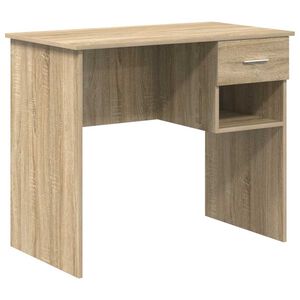 vidaXL Skrivebord Sonoma eik 90 x 49 x 75 cm Konstruert tre