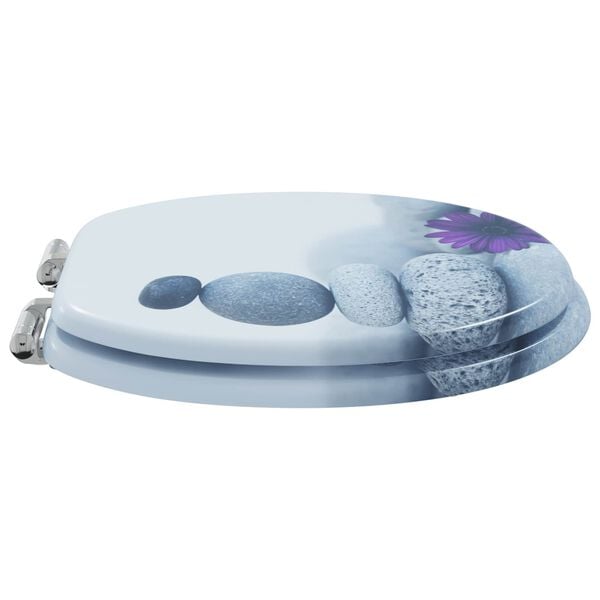 vidaXL Toalettsete 2 pcs Gr&aring; 44 x 38 cm MDF-plater