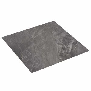 vidaXL Selvheftende Gulvplanker Svart 30,5 x 30,5 cm 20 stk. PVC