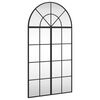 vidaXL Veggspeil svart 60x110 cm buet jern