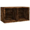 vidaXL Oppbevaringsboks LP r&oslash;kt eik 71x34x36 cm konstruert tre