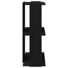vidaXL Bokhylle 3 etasjer svart 60x30x80 cm konstruert tre