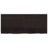 vidaXL Vegghylle m&oslash;rkebrun 140x60x(2-6) cm behandlet heltre eik