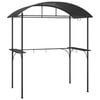 vidaXL Grilltelt med sidehyller antrasitt 220x115x230 cm st&aring;l