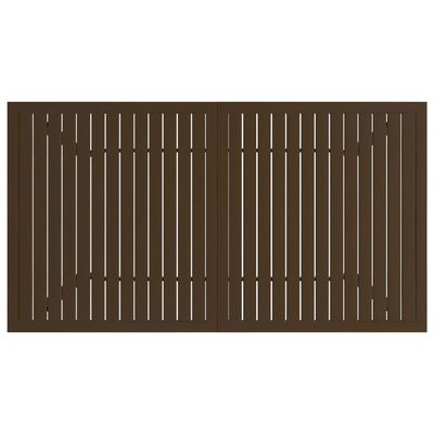 vidaXL Hagebord brun 140x80x72 cm stål