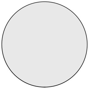 vidaXL Veggspeil svart &Oslash; 60 cm rund