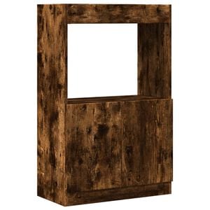 vidaXL Highboard r&oslash;kt eik 63x33x100 cm konstruert tre