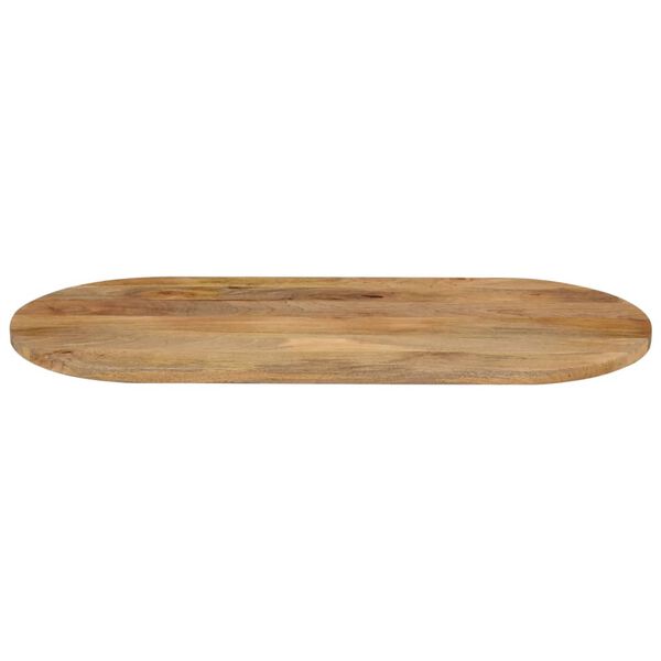 vidaXL Bordplate 100x40x3,8 cm oval heltre mango