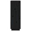 vidaXL Bokhylle/romdeler svart 60x35x103 cm heltre furu