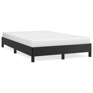vidaXL Sengeramme svart 120x190 cm kunstl&aelig;r