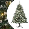 vidaXL Kunstig juletre med 300 LED gr&oslash;nn 210 cm PVC og plast og st&aring;l