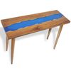 vidaXL Konsollbord teak harpiks 100x35x75 cm