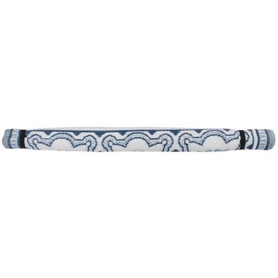 Esschert Design Uteteppe 151,5 cm blå og hvit OC23