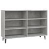 vidaXL Skjenk betonggr&aring; 103,5x35x70 cm konstruert tre