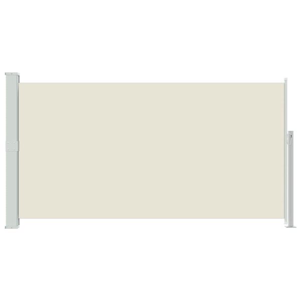 vidaXL Uttrekkbar sidemarkise 160x300 cm kremfarget
