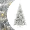 vidaXL Kunstig Forh&aring;ndsopplyst Juletre med 300 LED s&oslash;lv 240 cm PET