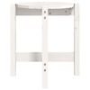 vidaXL Salongbord hvit Ø 42,5x45 cm heltre furu
