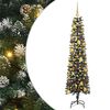 vidaXL Kunstig juletre med 300 LED gr&oslash;nn 180 cm PVC og plast og st&aring;l