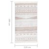 vidaXL Teppe beige 120x180 cm bomull