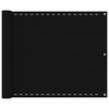 vidaXL Balkongskjerm svart 75x300 cm HDPE